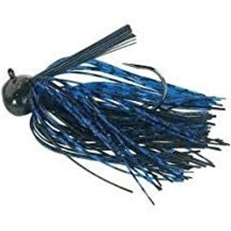 Buckeye Football Jig 3/4oz Black/Blue, made by Buckeye Baits -