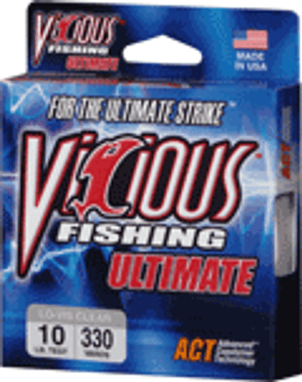 Vicious Ultimate Clear/Blue 330yd 8lb, made by Vicious Line -