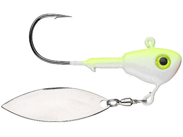 Buckeye Su-Spin Single 3/4oz Chartreuse, made by Buckeye Baits -