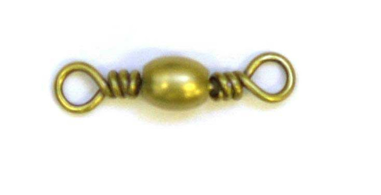 Eagle Claw Swivel-Brass Barrel 12ct/12pk Size 3, made by Eagle Claw -