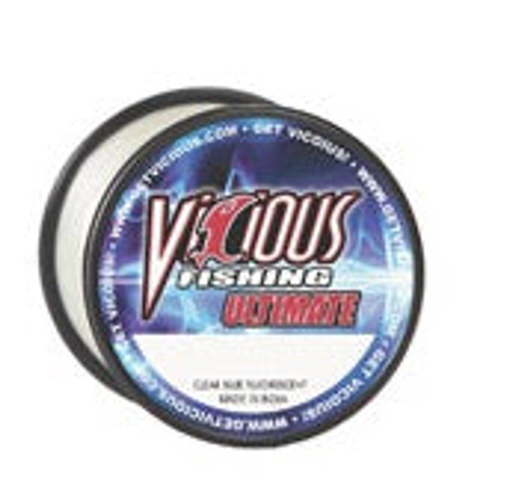 Vicious Ultimate Clear/Blue Mono 1/4lb 20lb, made by Vicious Line -