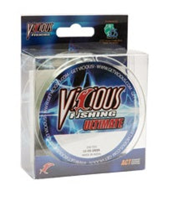 Vicious Ultimate LoVis Green Mono 330yd 8lb, made by Vicious Line -
