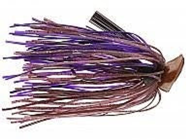 Buckeye Flat Top Finesse Jig 1/4oz Cinnamon Purple, made by Buckeye Baits -