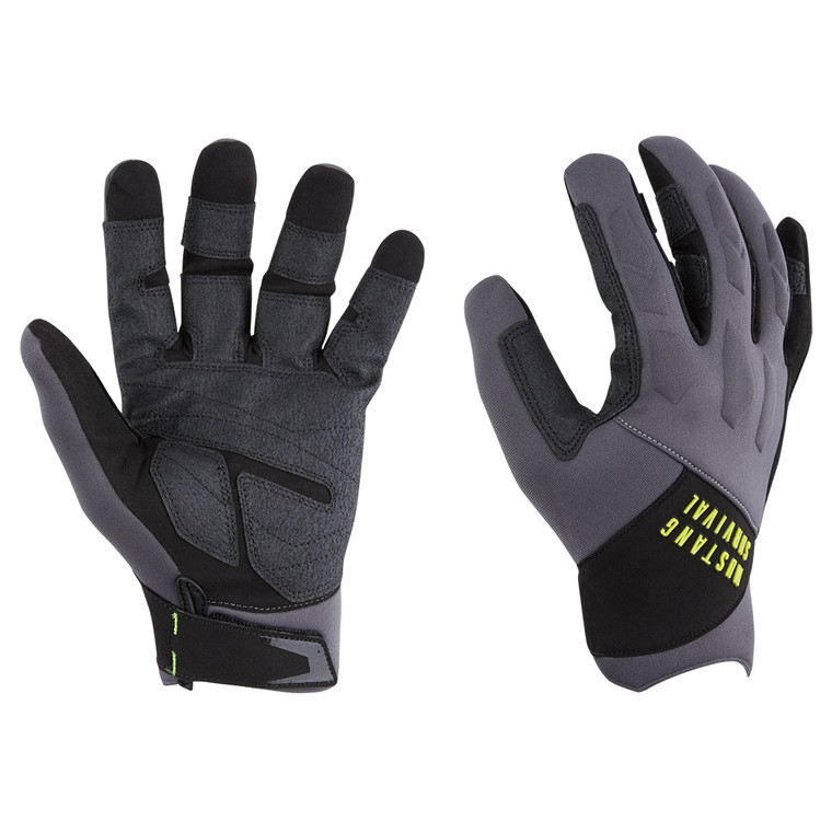 Mustang EP 3250 Full Finger Gloves - Grey/Black - XL, made by Mustang Survival - MA600502-262-XL-267