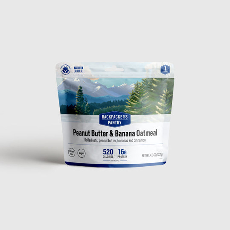 Backpackers Pantry Peanut Butter & Banana Oatmeal, made by Backpacker's Pantry - 101025