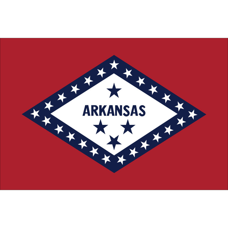 Arkansas State Flag Nylon, made by Flagsource -