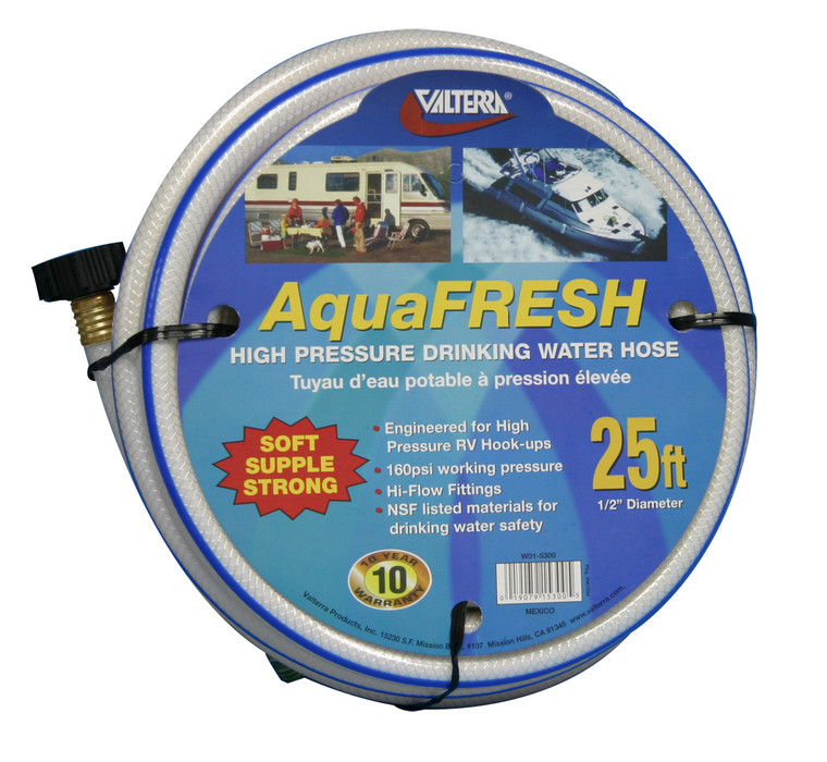 Wtr. Hose 1/2' X 25'Wht, made by Valterra - W01-5300