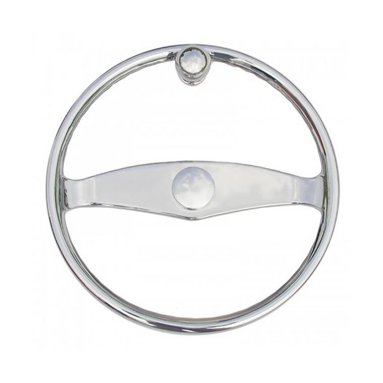 Schmitt Marine - Ongaro Wheel - 15.5" w/Knob for 3/4" Teleflex Tapered Shaft, made by Schmitt Marine - 50003