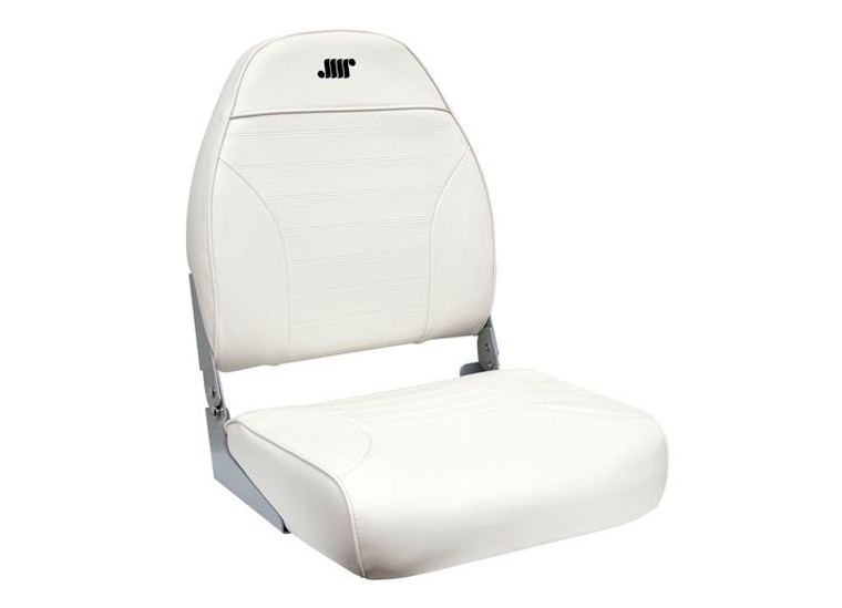 Wise Standard High-Back Fishing Seat - White, made by Wise Seats - 8WD588PLS-710