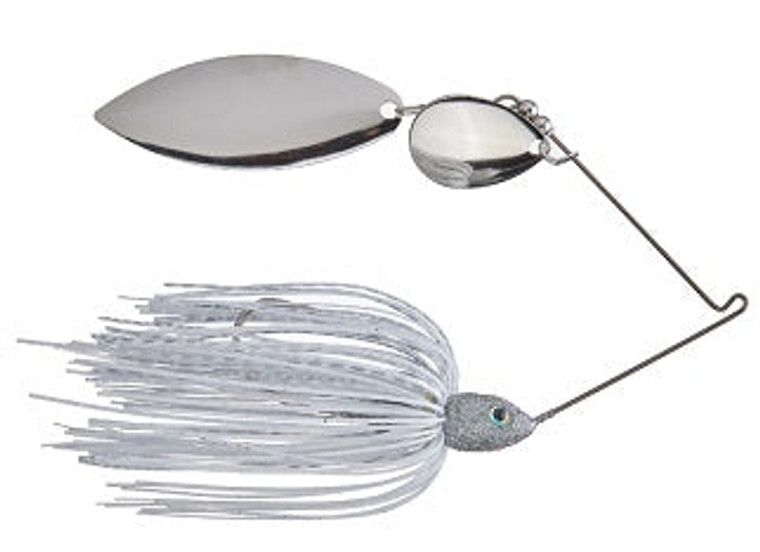 Strike King Tour Grade Spinnerbait 3/8oz White Silver, made by Strike King Baits -