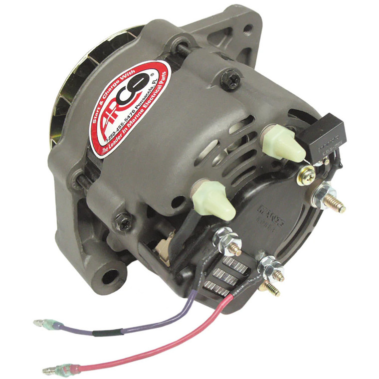 ARCO Marine Premium Replacement Alternator w/Multi-Groove Pulley - 12V 55A, made by ARCO MARINE - 60055