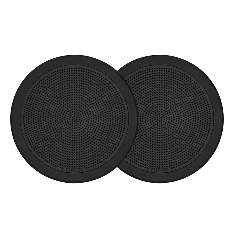 FUSION FM-F65RB FM Series 6.5" Flush Mount Round Marine Speakers - Black Grill - 120W, made by Fusion - 010-02299-01