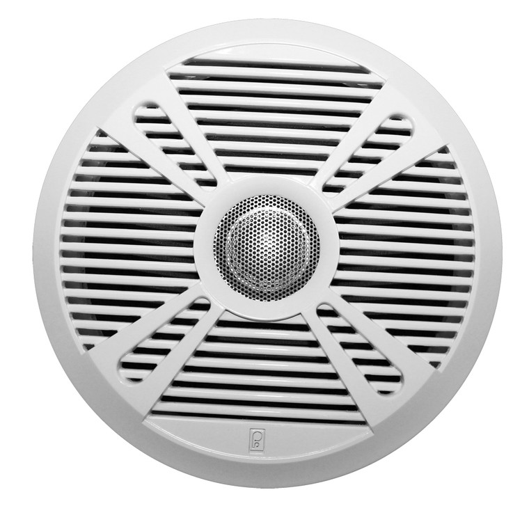 Poly-Planar MA7065 6.5" 2-Way Marine Speaker w/2 Grills - White & Graphite, made by Poly-Planar - MA7065