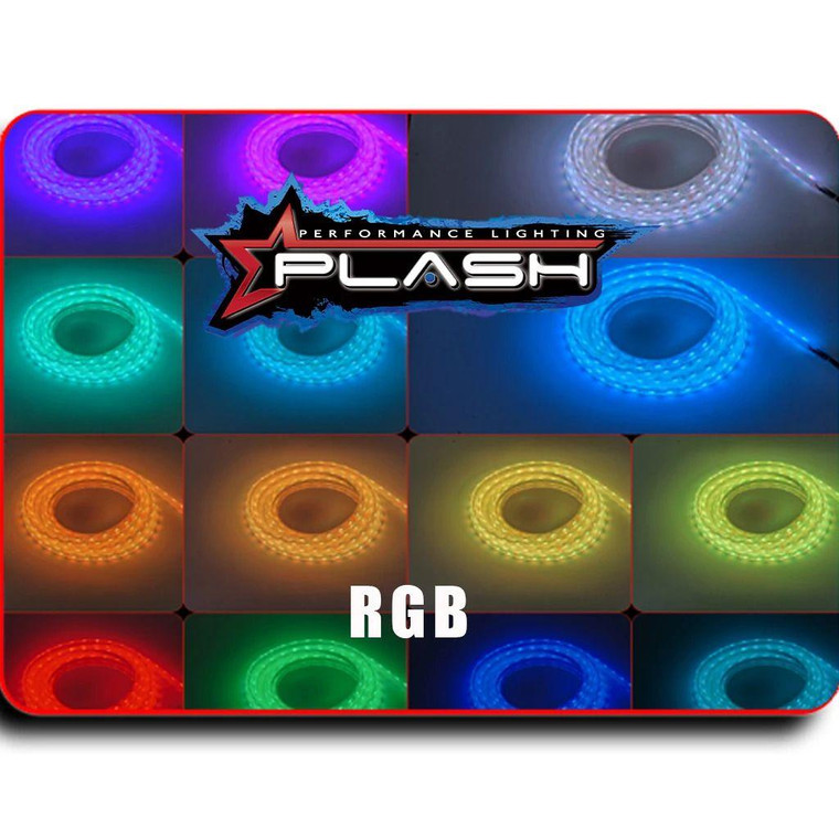 Plashlight 12v Rgb Color Changing Waterproof Flexible Light Strip - Ip68 10 Ft | Fls-rgb-68-10ft, made by Plashlight - FLS-RGB-68-10FT