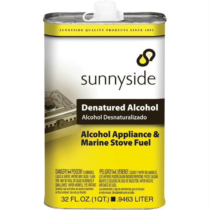 Denatured Alcohol 1 Qt, made by Sunnyside -