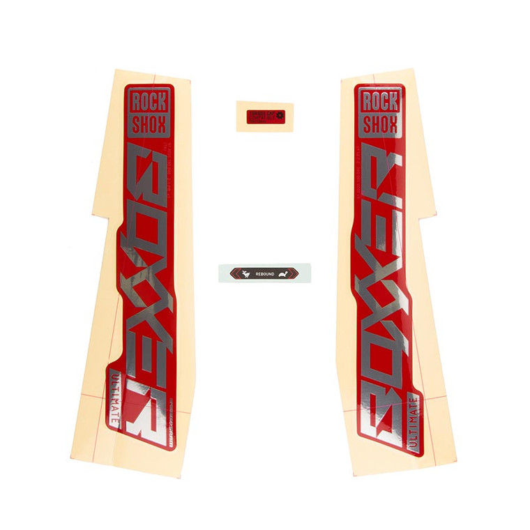 Decal - Boxxer ULT Polar/Red, made by RockShox - 11.4018.105.004