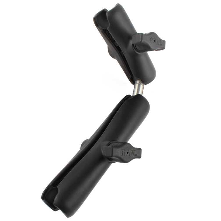 RAM Mount Standard Double Socket Arm, Long Double Socket Arm & Double Ball Adapter f/1" Balls, made by RAM Mounting Systems - RAM-B-201-201U-C