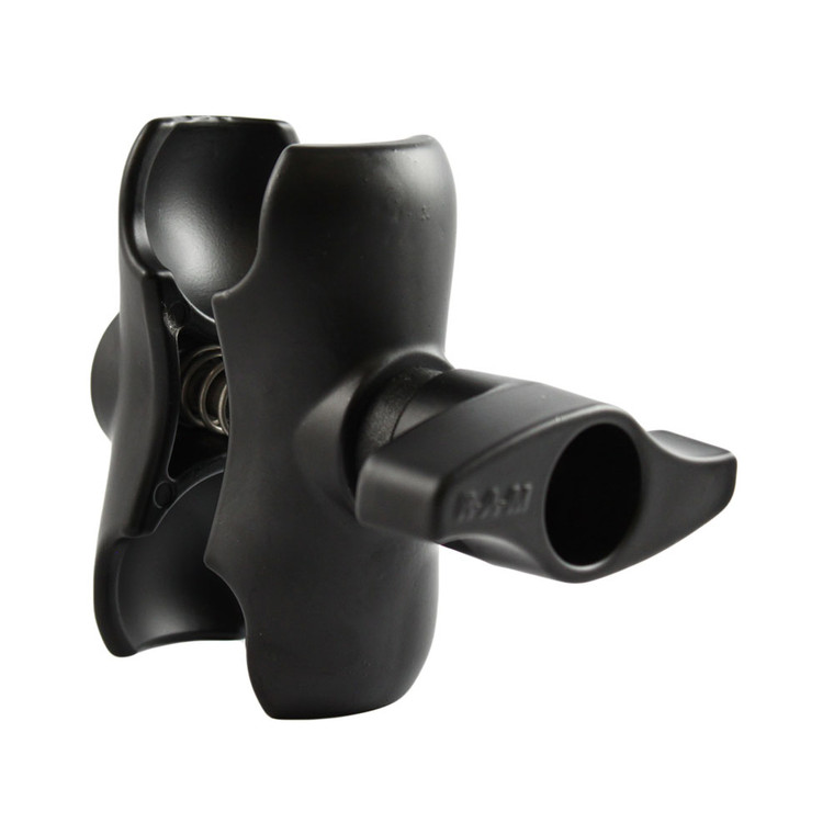 RAM Mount D Size Short Double Socket Arm f/2.25" Ball Base, made by RAM Mounting Systems - RAM-D-201U-C