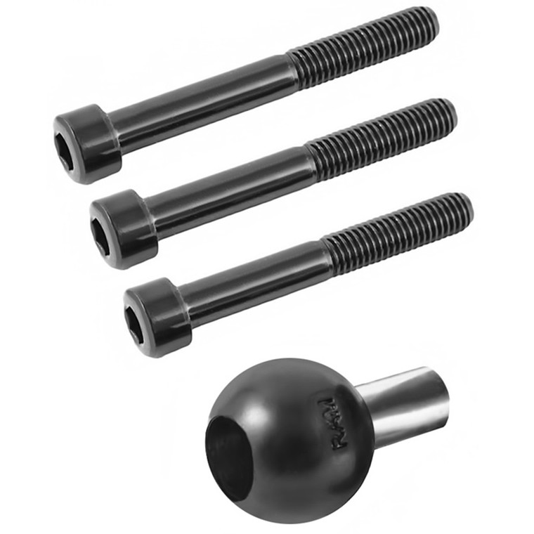 RAM Mount Motorcycle Handlebar Clamp Base w/M8 Screws, made by RAM Mounting Systems - RAM-B-367U