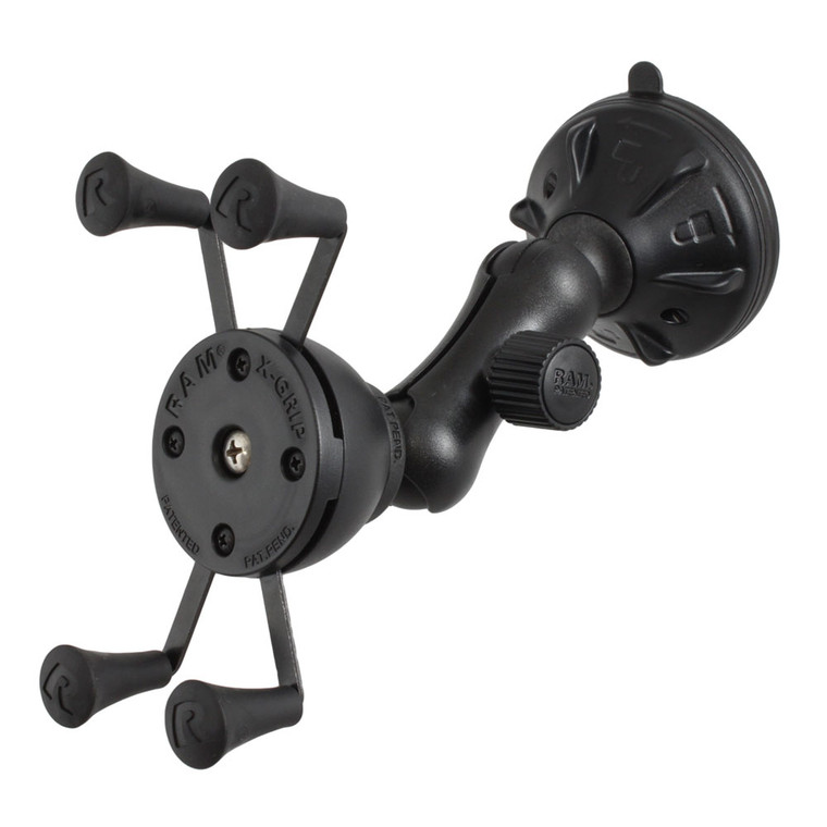 RAM Mount X-Grip Composite Twist Lock Suction Cup Mount, made by RAM Mounting Systems - RAP-B-166-2-UN7U