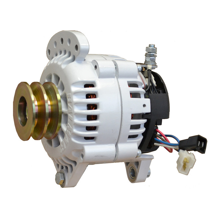 Balmar Alternator 100 AMP 12V 3.15" Dual Foot Saddle Pulley w/Isolated Ground, made by Balmar - 60-100-DV