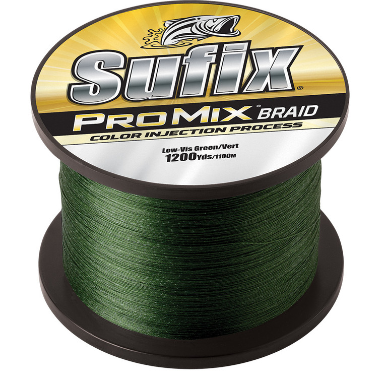 Sufix ProMix® Braid - 40lb - Low-Vis Green - 1200 yds, made by Sufix - 630-340G