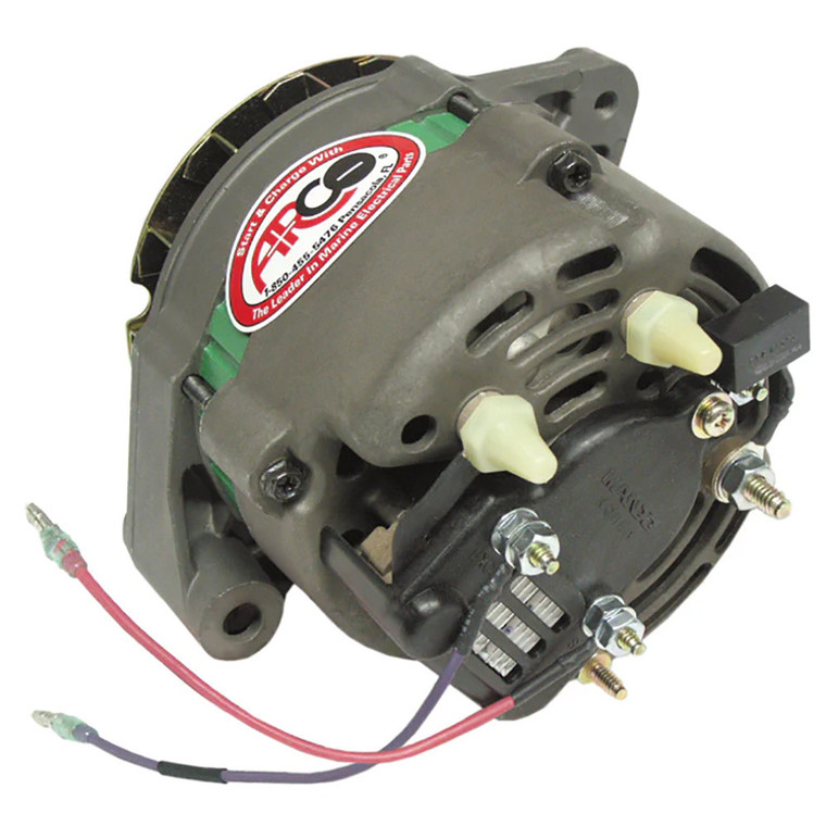 ARCO Marine Premium Replacement Alternator w/Multi-Groove Serpentine Pulley - 12V & 65A, made by ARCO MARINE - 60060