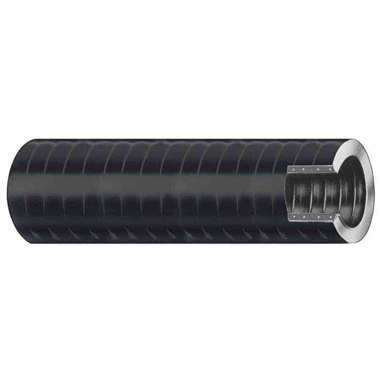 Trident Marine 1-1/8" x 50' VAC XHD Bilge & Live Well Hose - Hard PVC Helix - Black, made by Trident Marine - 149-1186
