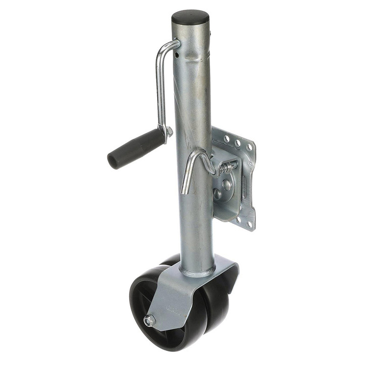 Attwood Fold-Up Trailer Jack - 1500 lb Capacity - Dual Wheel, made by Attwood Marine - 11126-4
