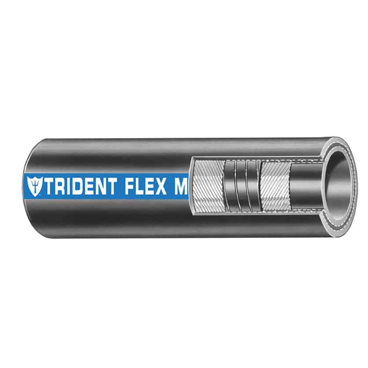 Trident Marine 1" x 50' Coil Flex Marine Wet Exhaust & Water Hose - Black, made by Trident Marine - 100-1006