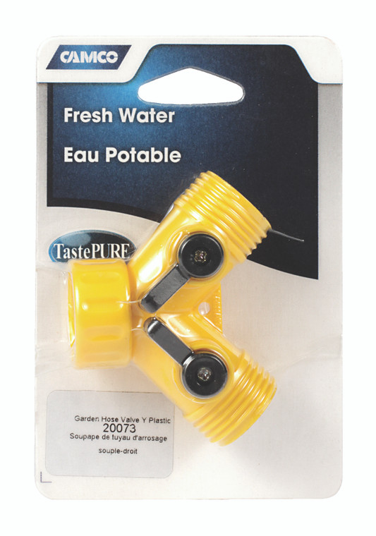 GARDEN HOSE VALVE Y PLAST, made by Camco - 20073