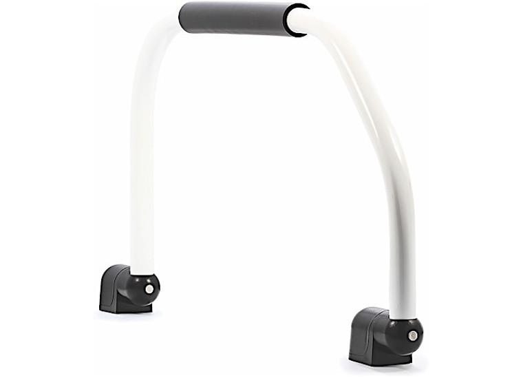 Grab Handle Foldaway White Bilingual, made by Camco - 42176
