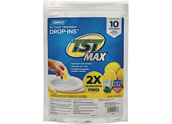 Tst Max Lemon Dropins 10/bag (e), made by Camco - 41573