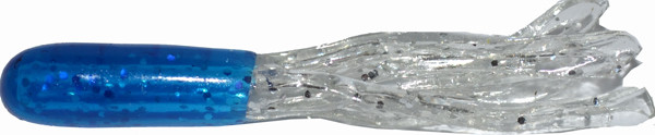Big Bite 1.5"" Crappie Tube 10bg Blue/clr, made by Big Bite Baits - 15CRTU19