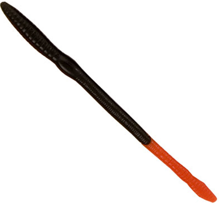 Crem Scound 8" 12pk-blk/fire Tail, made by Creme Baits - 387-99-7