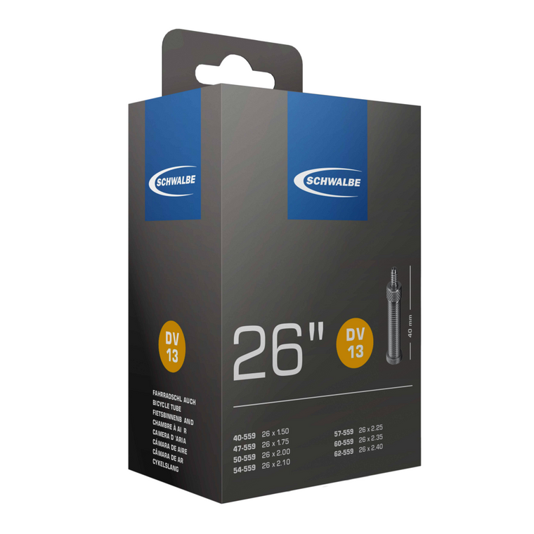 Schwalbe SV13 40mm Presta Tube, 26 x 1.5-2.5, made by Schwalbe -