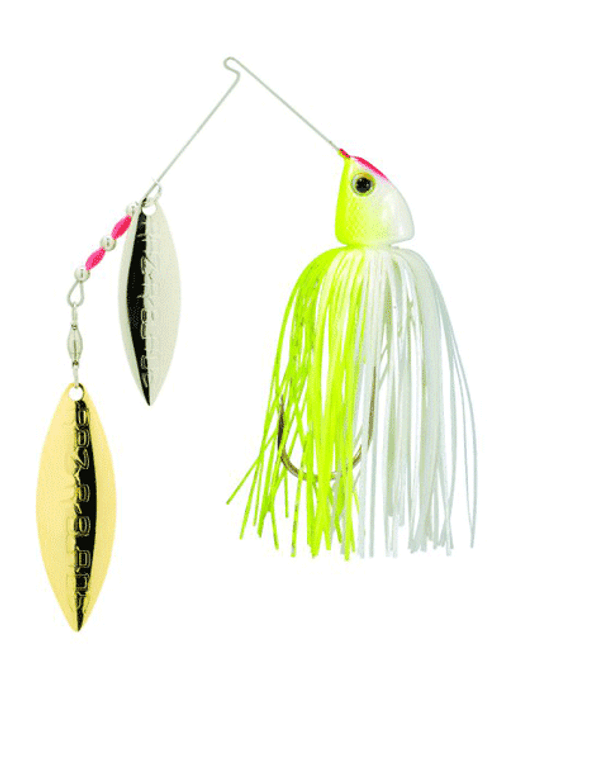 Strike King Burner Spinnerbait 3/8 Cht/wht, made by Strike King Baits - BURN38-203SG