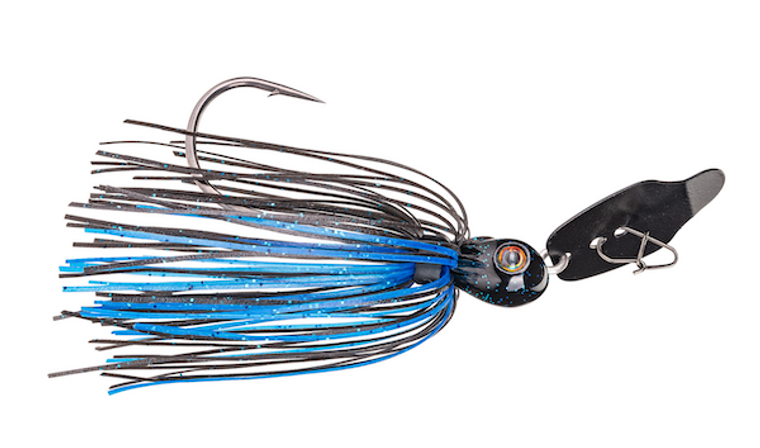Strike King Thunder Cricket 3/8oz Black/blue, made by Strike King Baits - TCVSJ38-2