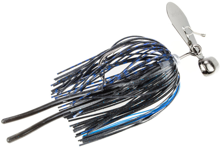 Strike King Tg Rage Blade 1/2oz Black/blue, made by Strike King Baits - TGRB12-2