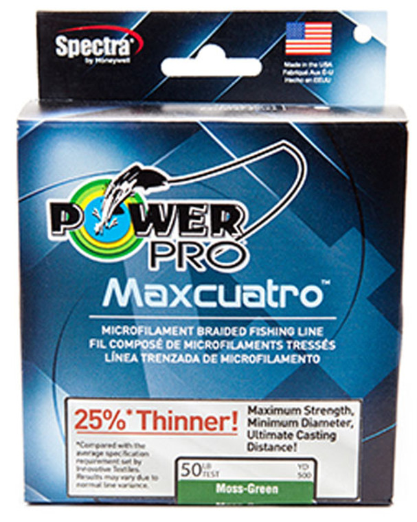 Power Pro Maxcuatro 50lb 150yds Grn, made by Power Pro - 33400500150E