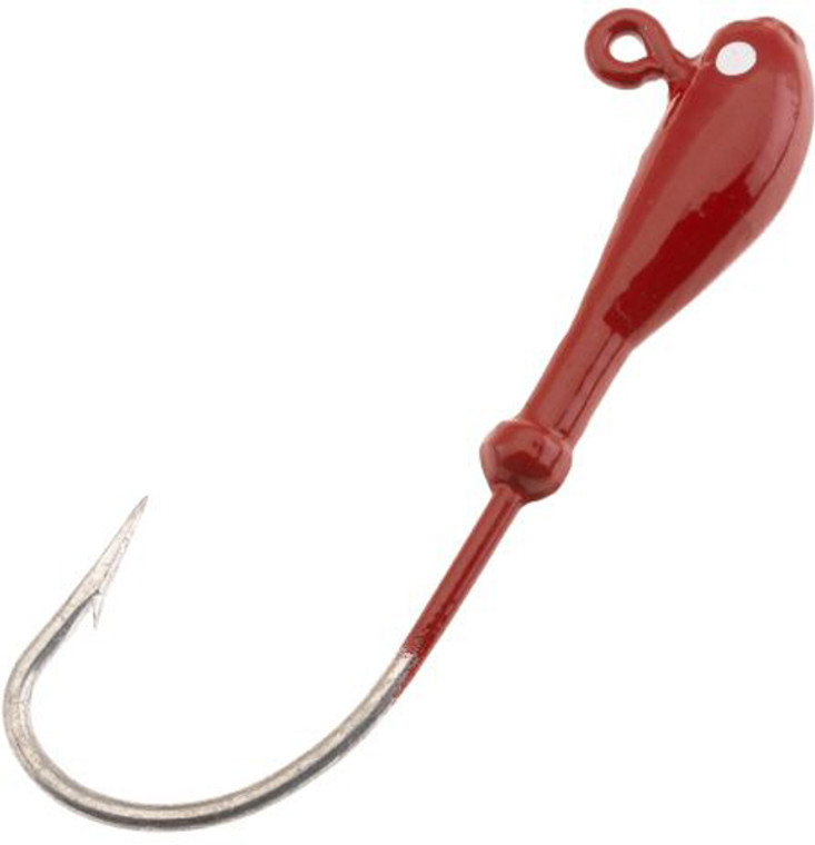 H & H Ball Jig Hd 1/8 10bg-red 12, made by H & H Baits - B1810-01