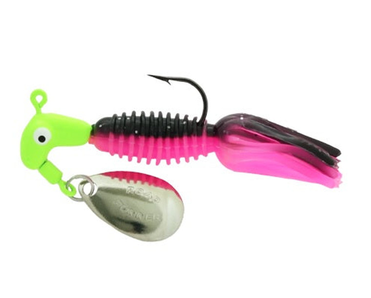 Blakemore Crappie Tamer 1/8oz 2ct Chart/Black/Pink - BT-151-B2-1803-090, made by Blakemore -