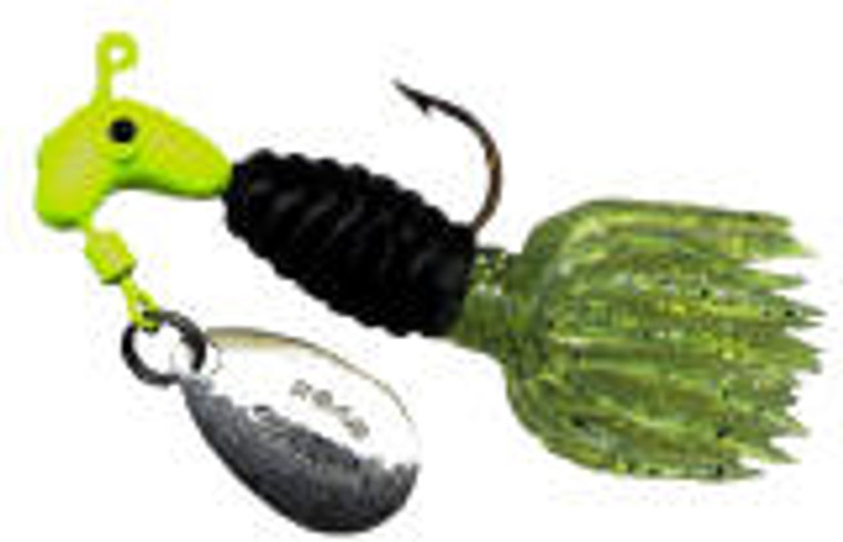 Blakemore Crappie Tamer 1/8oz 2ct Chartreuse/Black, made by Blakemore -