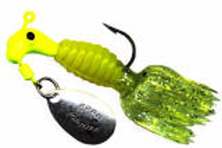 Blakemore Crappie Tamer 1/8oz 2ct Chart/Yellow/Chart, made by Blakemore -