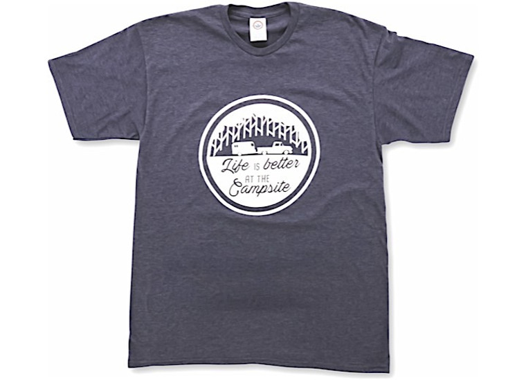 Life Is Better At The Campsite Shirt Navy Xxlarge, made by Camco - 53216