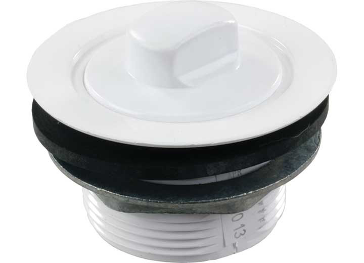 2in Tub Strainer W/threaded Stopper Polar White, made by JR PRODUCTS - 184030-A