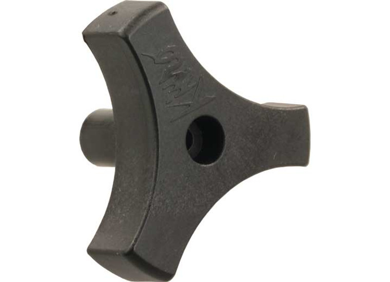 9/16in Trilug Window Knob Black, made by JR PRODUCTS - 20175