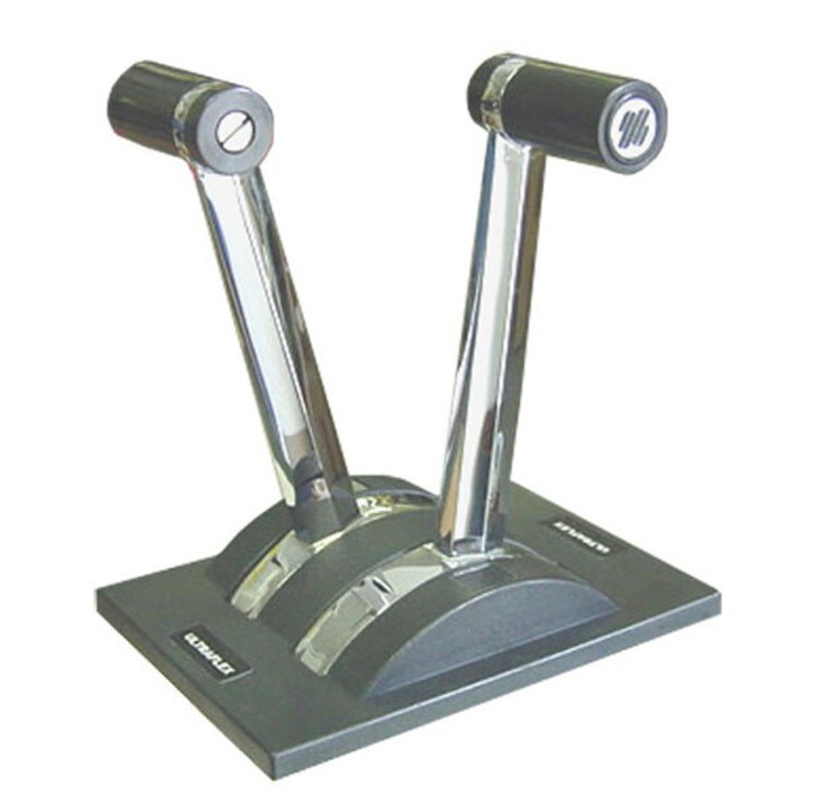 TWO STRAIGHT Shaft LEVER CHROME (B50S), made by Uflex USA - B50S