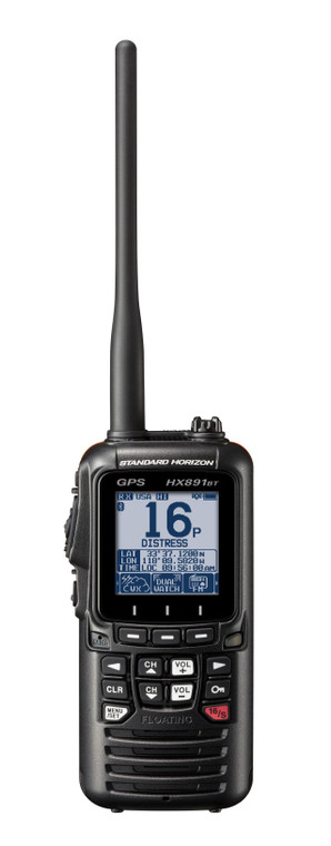 Standard Handheld VHF 6w Class H DSC GPS Bluetooth , made by STANDARD - HX891BTBK