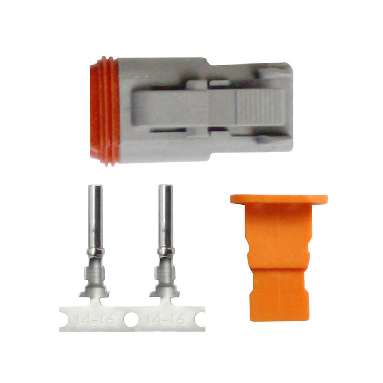 Pacer DT Deutsch Plug Repair Kit - 14-18 AWG (2 Position), made by Pacer Group - TDT06F-2RS Pacer DT Deutsch Plug Repair Kit - 14-18 AWG (2 Position), made by Pacer Group - TDT06F-2RS